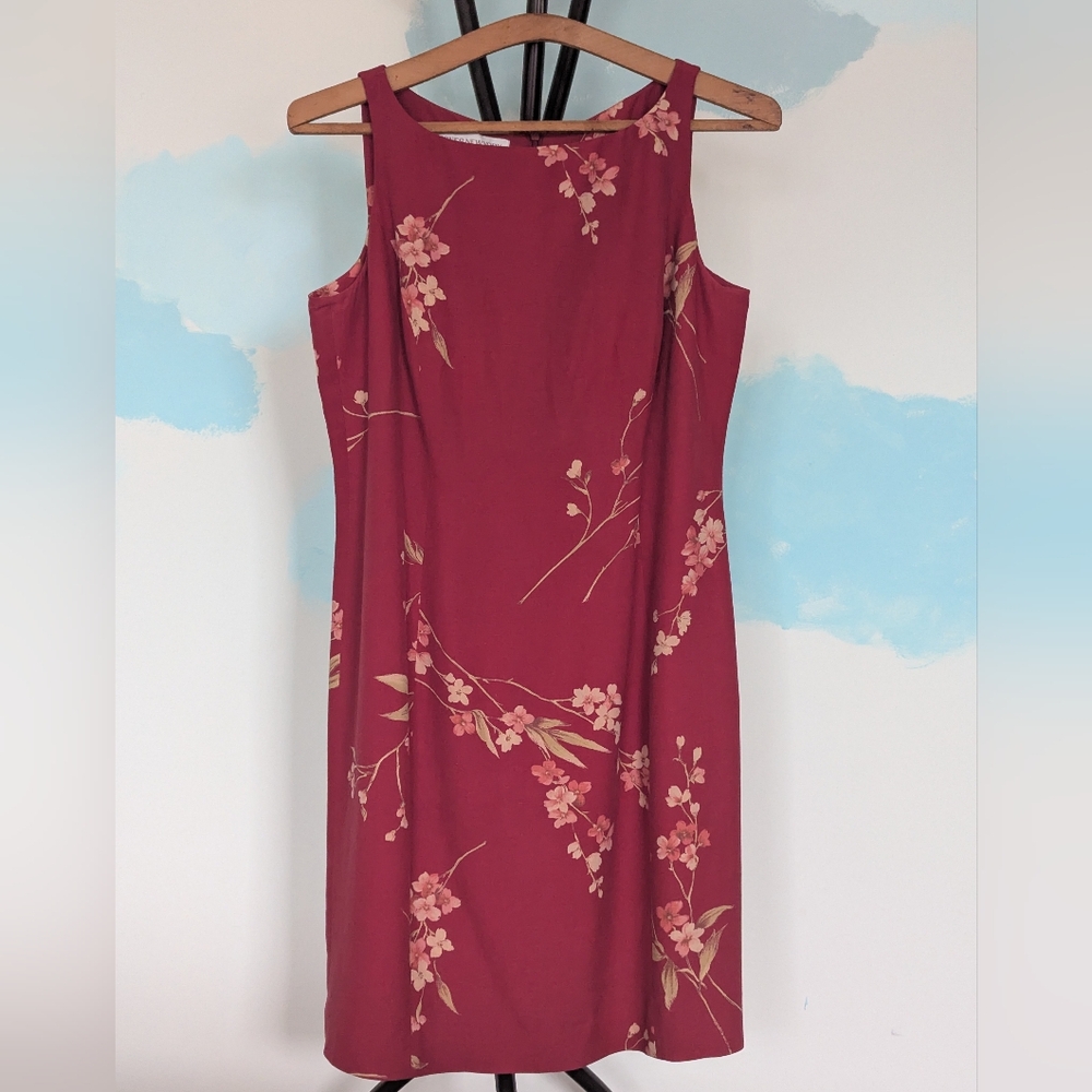Jones New York vintage silk & linen dress - size 8 (Original owner)